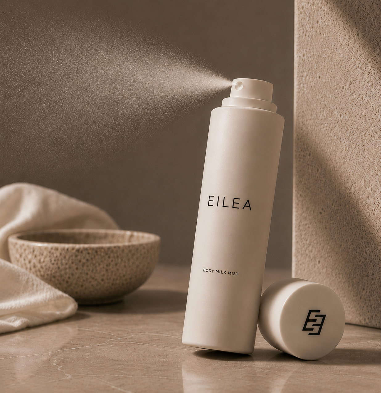 EILEA Body Milk Mist — pulverizare ultrafină inspirată din skincare
